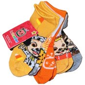 Wholesale - 5pk 12-24m COCOMELON TRICK OR TREAT QTR SOCKS, UPC: 193159212087